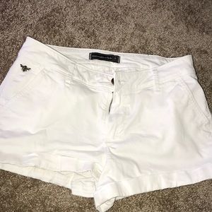 Abercrombie and Fitch White Shorts